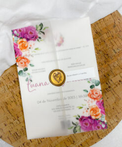 CONVITE LUVA VEGETAL ESTAMPADO