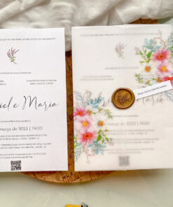CONVITE LUVA VEGETAL ESTAMPADO