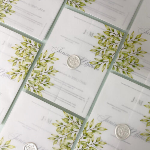 CONVITE LUVA VEGETAL ESTAMPADO
