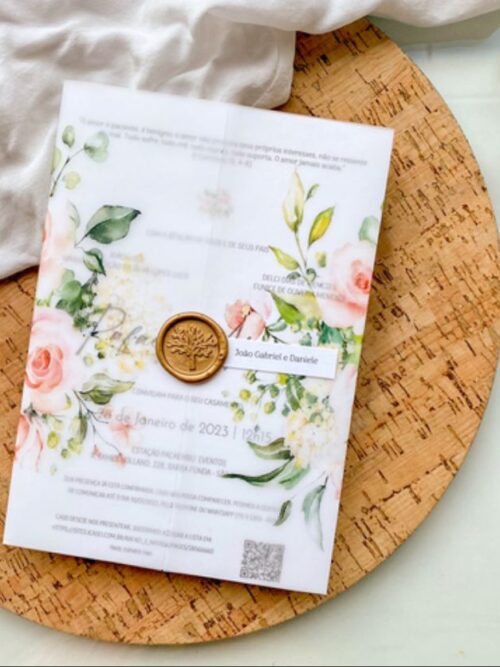 CONVITE LUVA VEGETAL ESTAMPADO