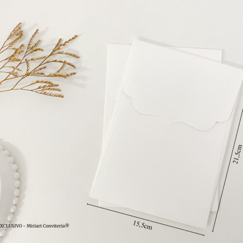 Envelope Markatto Stile Bianco 180g | Romântico