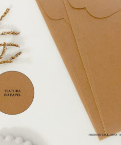 Alternative view of Kit Envelope Kraft 180g | Romântico