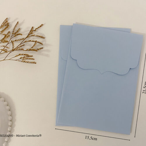 Kit Envelope Azul Santorini 180g | Romântico