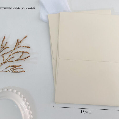 Kit Envelope Marfim/Creme 180g | Aba Reta
