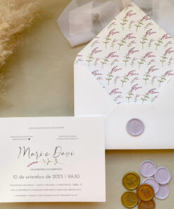 CONVITE CARTA ESTAMPADO