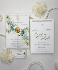 CONVITE LUVA VEGETAL ESTAMPADO