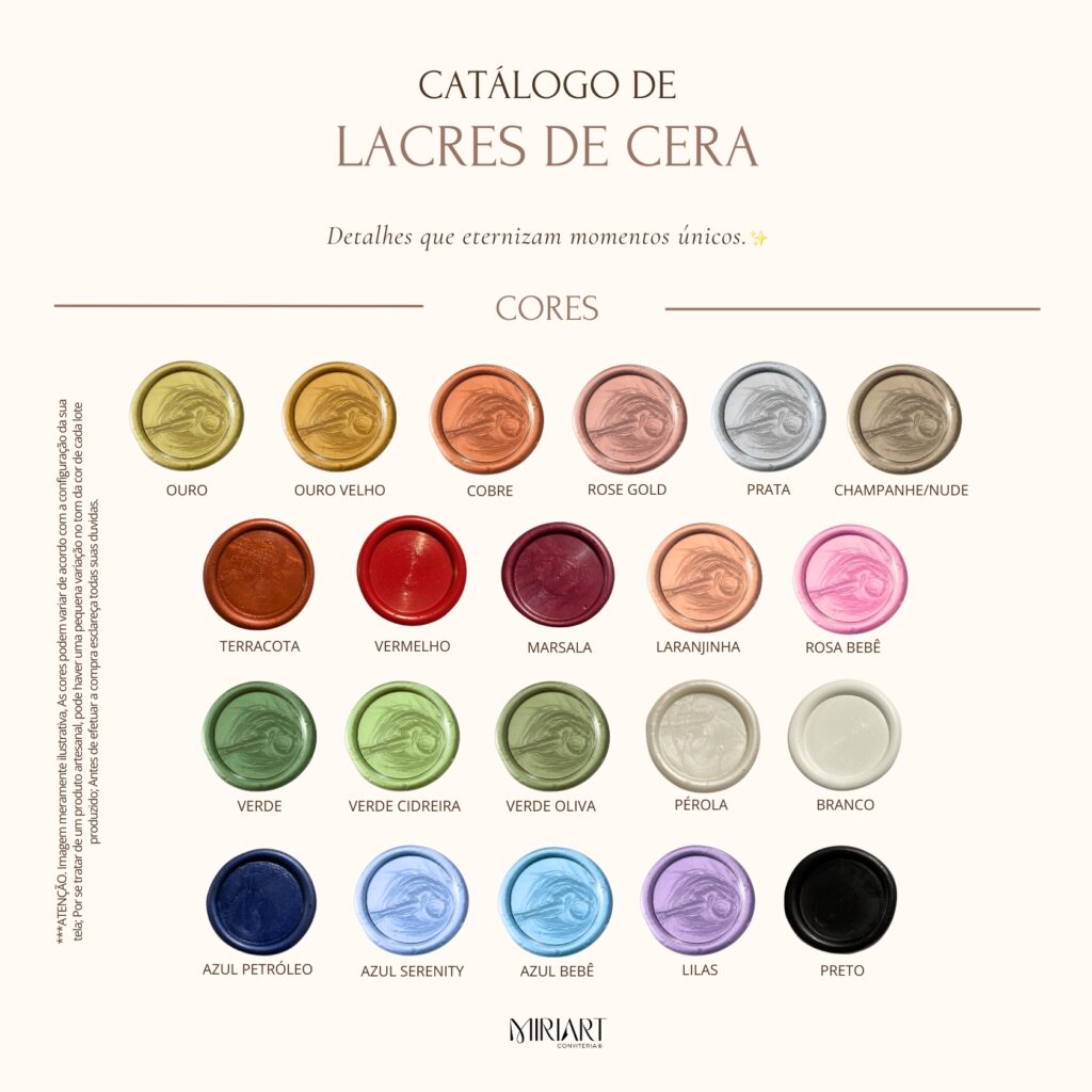 LACRE DE CERA DIVERSOS