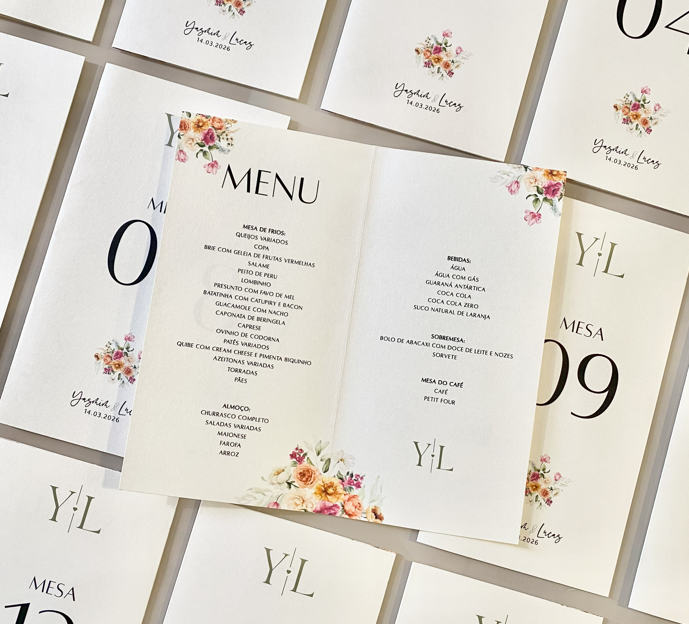 Menu/cardápio